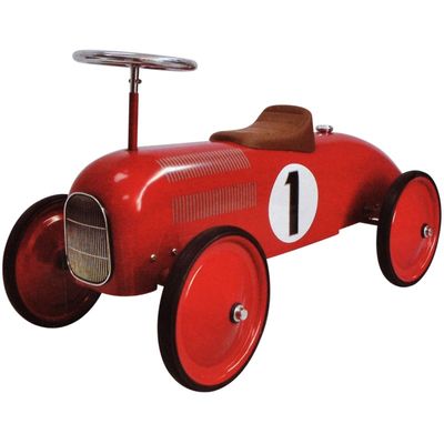 retro loopauto rood