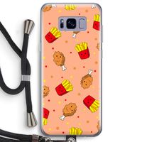 Chicken 'n Fries: Samsung Galaxy S8 Plus Transparant Hoesje met koord
