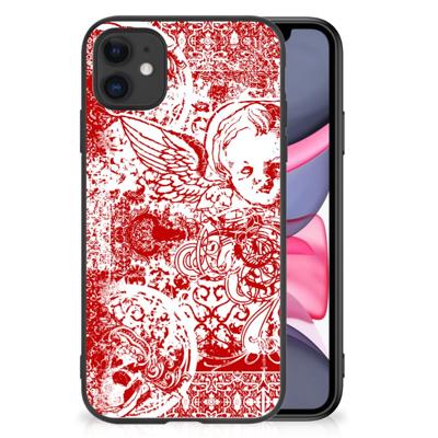 Telefoonhoesje iPhone 11 Angel Skull Rood