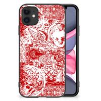 Telefoonhoesje iPhone 11 Angel Skull Rood