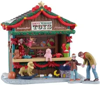 Lemax santa&apos;s workshop toys kerstdorp tafereel Caddington Village 2025