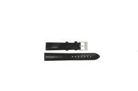 Horlogeband Burberry BU1453 Leder Zwart 16mm