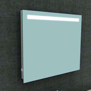 Badkamerspiegel Aqua Splash Mire Rechthoek Inclusief LED Verlichting + Stopcontact 100 cm Aqua Splash