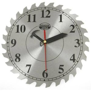 Wandklok quartz cirkelzaag gereedschap 25 cm
