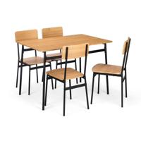 Tafel met vier stoelen Gift Decor