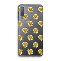 Leeuwenkoppen: Samsung Galaxy A7 (2018) Transparant Hoesje Leeuwenkoppen: Samsung Galaxy A7 (2018) Transparant Hoesje