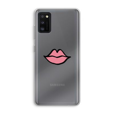 Kusje: Samsung Galaxy A41 Transparant Hoesje