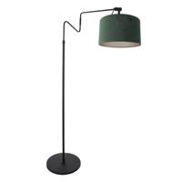 Steinhauer Staande leeslamp Linstrom met groene velvet kap 3735ZW