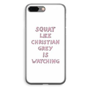 Christian Grey: iPhone 8 Plus Transparant Hoesje