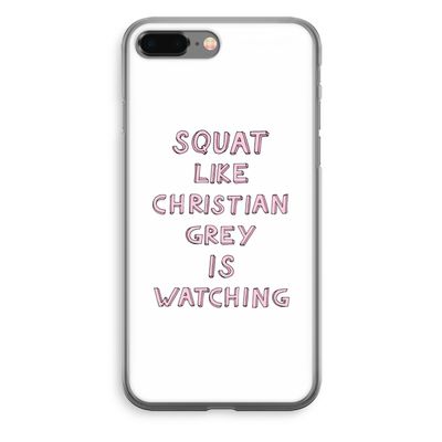 Christian Grey: iPhone 8 Plus Transparant Hoesje