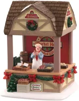 Lemax christmas market bratwurst verlicht kerstdorp tafereel Caddington Village 2022