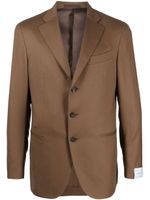 Caruso blazer en laine à simple boutonnage - Marron