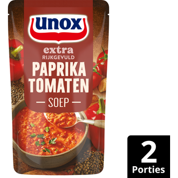 Unox Extra Rijkgevuld Soep In Zak Paprika Tomaten 570 ml bij Jumbo