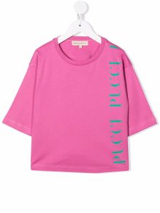 PUCCI Junior t-shirt à logo imprimé - Rose