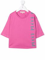 PUCCI Junior t-shirt à logo imprimé - Rose - thumbnail