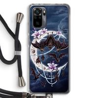 Vleermuizen Maan: Xiaomi Redmi Note 10 Pro Transparant Hoesje met koord