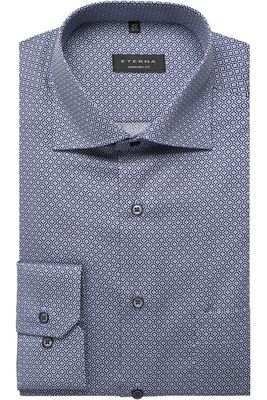 ETERNA Comfort Fit Overhemd marine, Motief