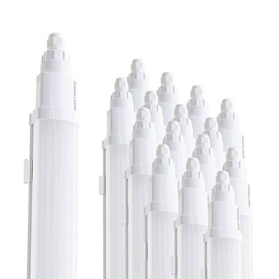HOFTRONIC™ Q-Series - Set van 16 LED TL armaturen 60cm - IP65 Waterdicht - 18 Watt 2160 Lumen vervangt 72 Watt - 120lm/W - 6500K daglicht wit licht - gereedschapsloos Koppelbaar - IK08 - Tri-proof