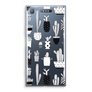 Cactusmotief: Sony Xperia XZ1 Transparant Hoesje