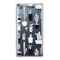 Cactusmotief: Sony Xperia XZ1 Transparant Hoesje