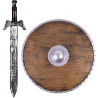Ridder/krijger verkleed set wapens zwaard 68 cm/Schild 45 cm voor volwassenen/kids - Verkleedattributen