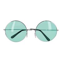 Boland Partybril hippie xl groen