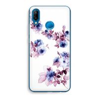 Waterverf bloemen: Huawei P20 Lite Transparant Hoesje