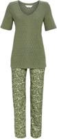 Tropisch groene pyjama katoen Tropisch groene pyjama katoen