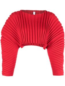 CFCL pull crop Colimaçon à design nervuré - Rouge