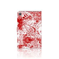 Tablettasje Lenovo Tab M10 Plus 3rd Gen 10.6 inch Angel Skull Rood - thumbnail