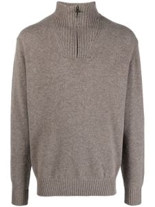 Barbour half-zip wool jumper - Marron