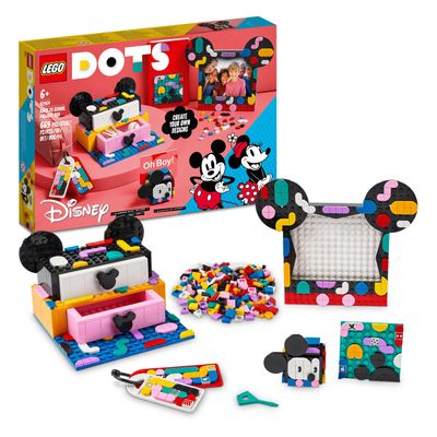 LEGO dots 41964 mickey & minnie mouse: terug naar school