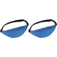 Heuptasje/buideltasje - 2x - blauw - 35 x 15 cm - Festival tasjes outdoor - Fanny pack Heuptasje/buideltasje - 2x - blauw - 35 x 15 cm - Festival tasjes outdoor - Fanny pack
