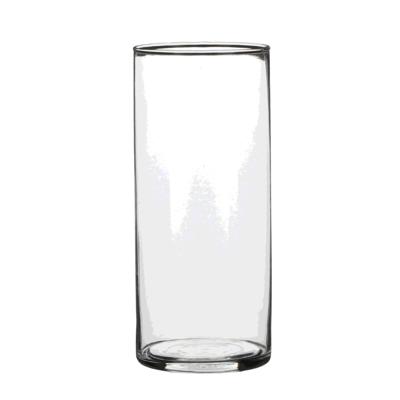 Cilinder vaas - H19 cm - transparant - glas - rond - bloemenvaas - boeketten vazen