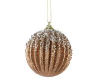 Kerstbal foam d8cm brandy Decoris - Decoris