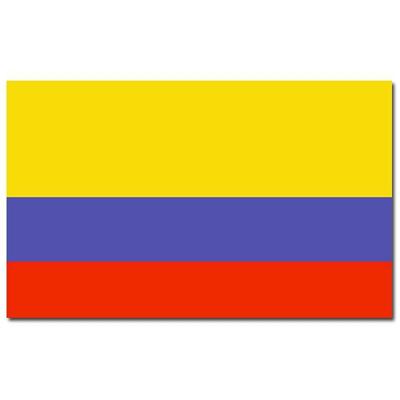 Vlag van Colombia - 90 x 150 cm - feestartikelen - Colombia landen thema - supporter