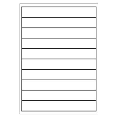 A4 etiketten 200 x 28 mm wit 100 vel Sorex