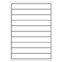 A4 etiketten 200 x 28 mm wit 100 vel Sorex