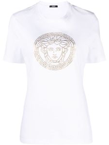 Versace t-shirt en coton à motif Medusa Head - Blanc