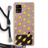 Waterijsjes: Samsung Galaxy A51 5G Transparant Hoesje met koord