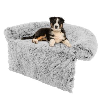 Hondenbed van Pluche Hondendeken Hondenkussen met Wasbare Overtrek Pluche Bed voor Middelgrote Honden 112 x 101 x 18 cm