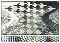 Day and Night - M.C. Escher Puzzel 1000 Stukjes