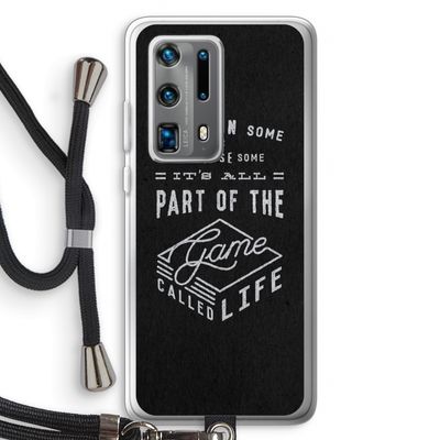 Life: Huawei P40 Pro Plus Transparant Hoesje met koord