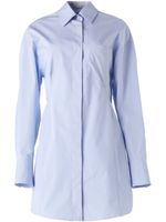 Stella McCartney robe-chemise en popeline à - Bleu - thumbnail