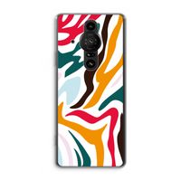 Colored Zebra: Sony Xperia Pro-I Transparant Hoesje
