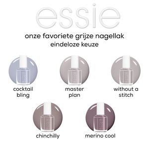 Essie original - 203 cocktail bling - grijs - glanzende nagellak - 13,5 ml