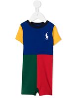 POLO RALPH LAUREN KIDS body colour block à design à empiècements - Bleu