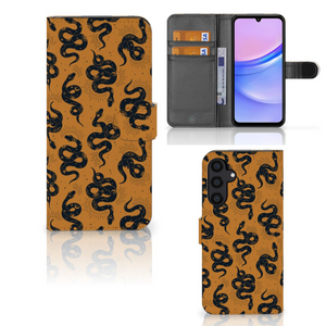 Telefoonhoesje met Pasjes voor Samsung Galaxy A15 Snakes