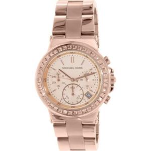 Michael Kors Dames MK5586 &apos;Dylan&apos; kristal Rosekleurig roestvrij stalen horloge
