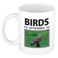 Foto mok Velduil beker - birds of the world cadeau Velduilen liefhebber - feest mokken